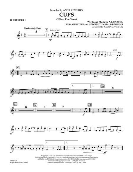 Cups When Im Gone Bb Trumpet 1 By Anna Kendrick Anna Kendrick