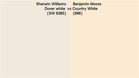 Sherwin Williams Dover White Sw 6385 Vs Benjamin Moore Country White