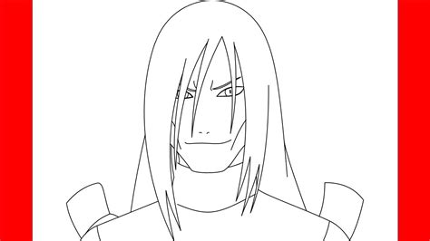 How To Draw Orochimaru From Naruto Step By Step Drawing Youtube