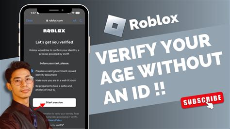 How To Verify Your Age On Roblox Without Id Youtube