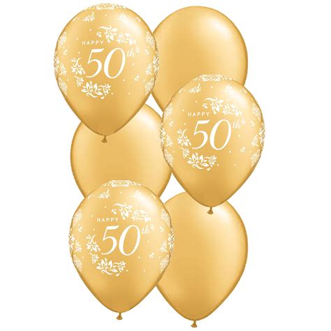 50th Anniversary Party Balloons Golden Anniversary Etsy Party