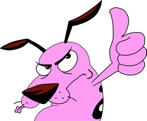 Courage The Cowardly Dog Made In Photoshop By Me Cartoon Wallpaper