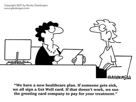You can buy many different types of health insurance from numerous firms. Insurance Cartoons | Health insurance humor, Work health ...