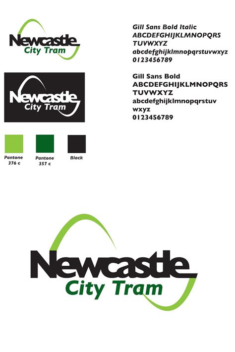 Sean Brown Graphic Design Newcastle City Tram Logo And Identity