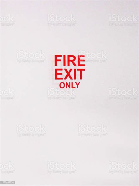 Fire Exit Sign Stock Photo Download Image Now Alertness Emergency