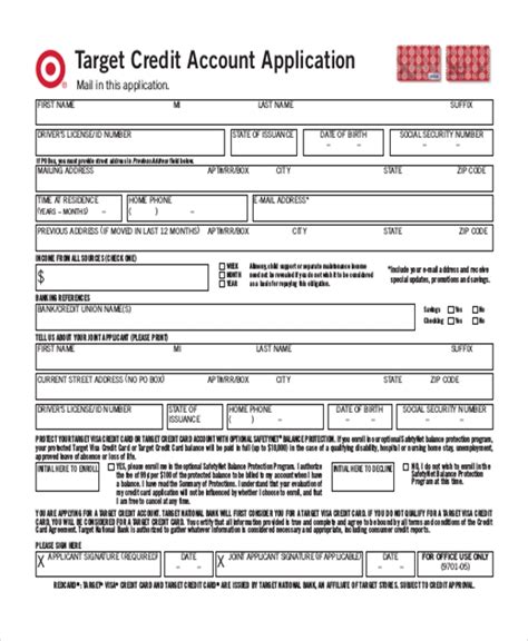 Free 9 Sample Target Application Forms In Pdf Ms Word