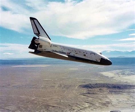 Space Shuttle Columbia Returning Home After The First Crewed Orbital