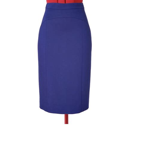 Dark Purple Pencil Skirt Custom Fit Handmade Fully Lined Linen