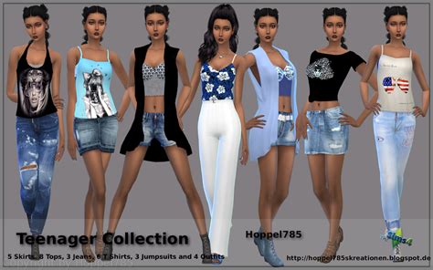 Babel Sims Ts 4 Fashion Teenager Collection By Hoppel785