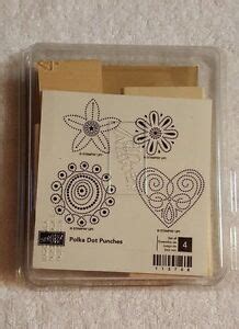 Brand New Retired Stampin Up Polka Dot Punches Unmounted Rubber Stamp Set Ebay