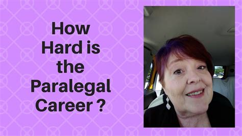 How Hard Is The Paralegal Career Youtube