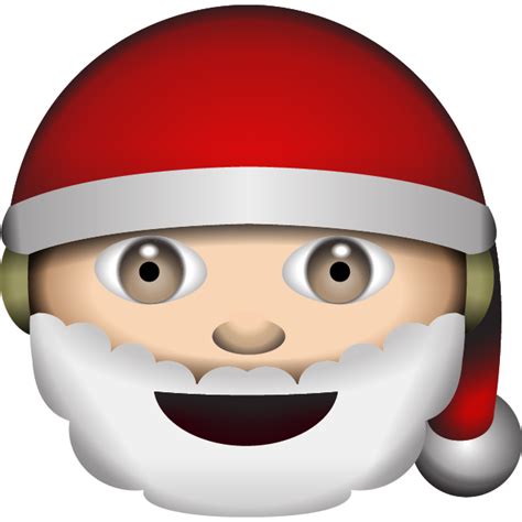 Santa Clipart Emoji Santa Emoji Transparent Free For Download On