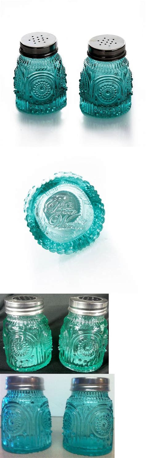 The pioneer woman salt and pepper shaker set. The Pioneer Woman Adeline Teal Pressed Glass Salt and ...