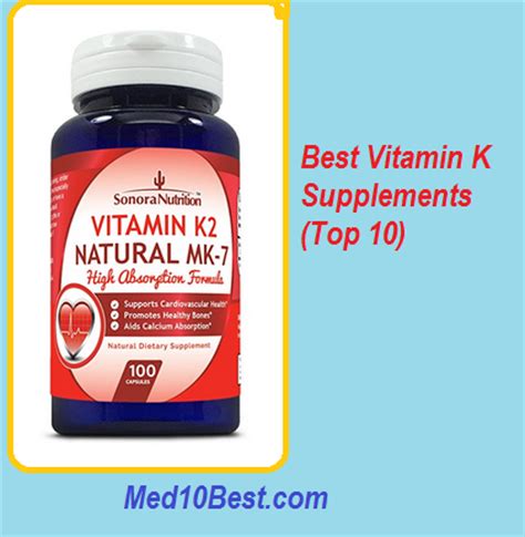 However, with all the different fads out there it's vital to remain skeptical of any new supplement or hack. Best Vitamin K Supplements 2020 Reviews (Top 10) - Buyer's ...