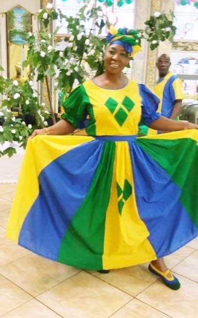 St Vincent And Grenadines Woman In Caribbean Connection Saint Vincent And The Grenadines Flag