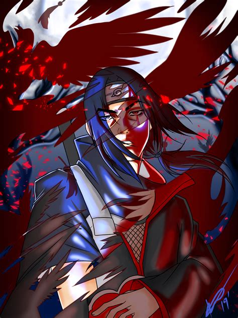 Uchiha Itachi Red Moon Uchiha Itachi Stock Photo Image By C Faissaly1