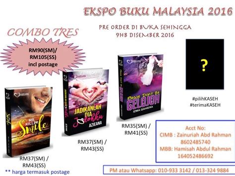 Kaseh Aries Pre Order Untuk Ekspo Buku Malaysia Di Buka