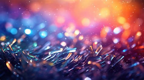 A Desktop Wallpaper Of Microscopic Particles Of Glitter