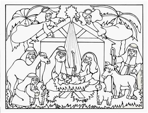 Nativitycolorbkpg 1600×1227 Pixels Jesus Coloring Pages