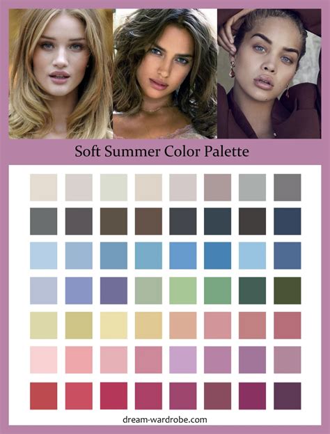 Soft Summer Color Palette And Wardrobe Guide Dream Wardrobe Summer