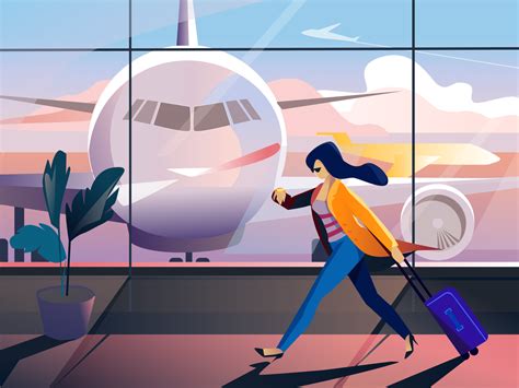 Airport Illustration By Afterglow On Dribbble