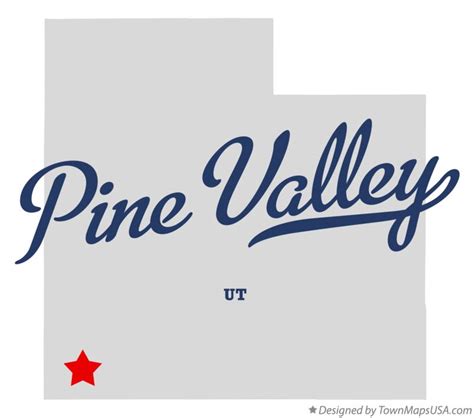 Map Of Pine Valley Ut Utah