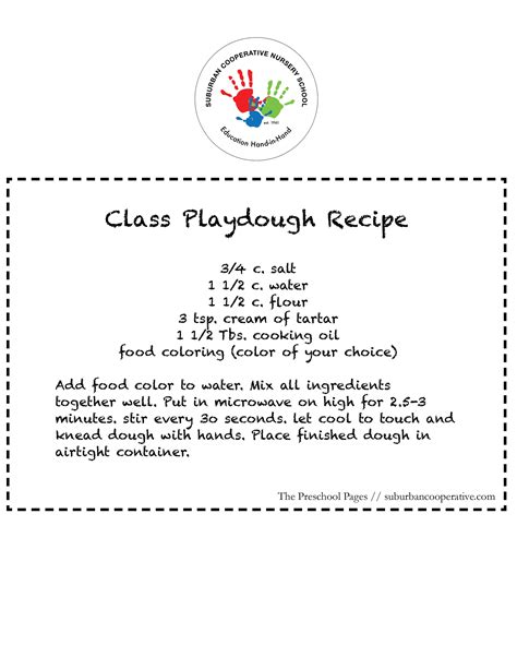 Developing Fine Motor Skills Our Classroom Playdough Recipe — Suburban