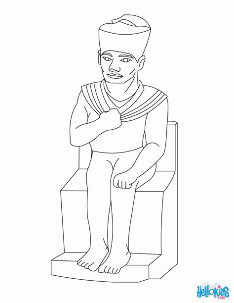 Pharaoh Coloring Pages Egyptian Sarcophagus Coloring Home