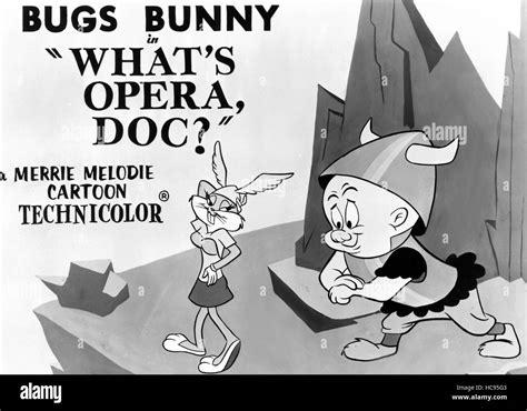 Whats Opera Doc From Left Bugs Bunny Elmer Fudd 1957 Stock Photo