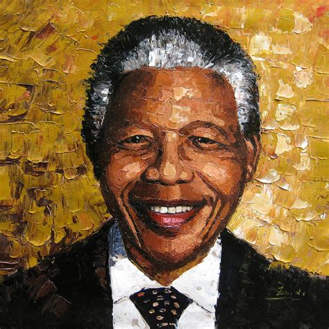 Original Painting Nelson Mandela Painting By Enxu Zhou Fine Art America