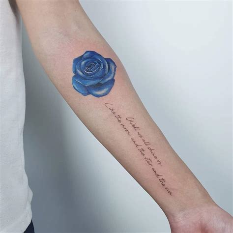 Blue Rose Tattoo Ideas Kulturaupice