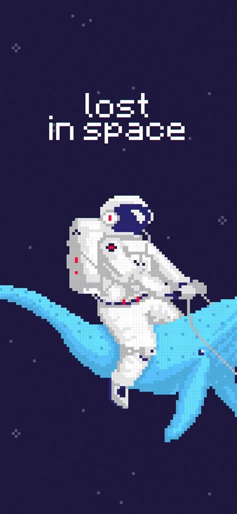 1080x2340 Resolution Astronaut 4k Lost In Space Pixel Art 1080x2340