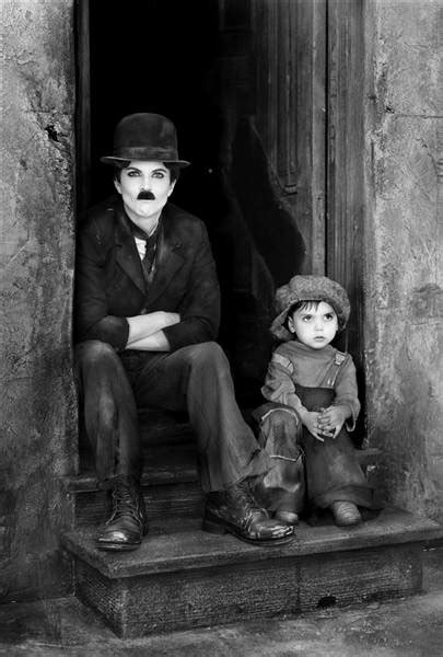 Natalie And Her Kid Recreate Iconic Charlie Chaplin