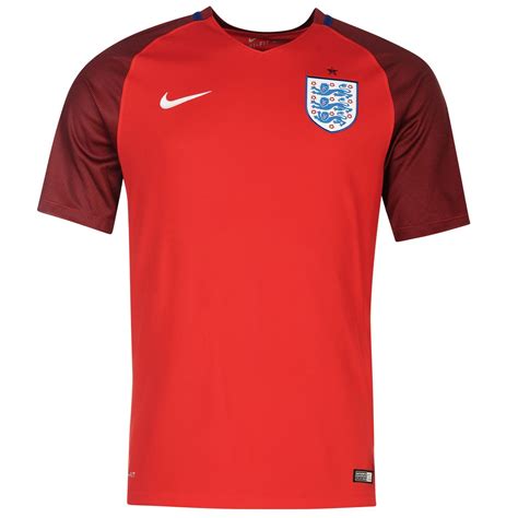 Nike England Away Jersey 2016 Mens Challenge Red Football Soccer Shirt Top
