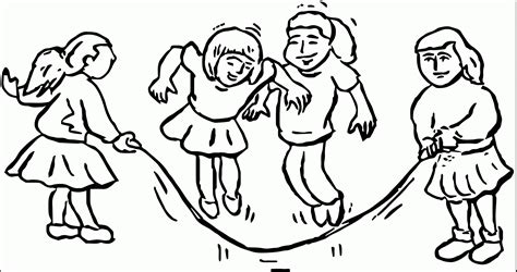 Clip Art Playing Children Kids We Coloring Page Clip Art Library