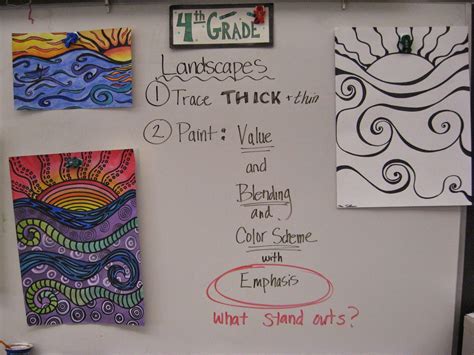 Jamestown Elementary Art Blog 4th Grade Landscapes