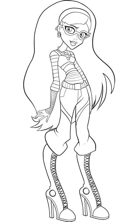 | Cartoon coloring pages, Monster high printables, Coloring pages