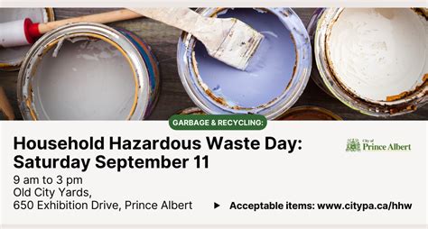 Household Hazardous Waste Day City Of Prince Albert