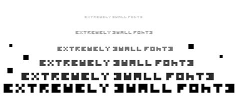 Extremely Small Fonts Font