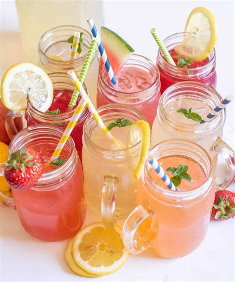 8 Different Homemade Lemonade Recipes Easy Fresh Fruit Lemonades