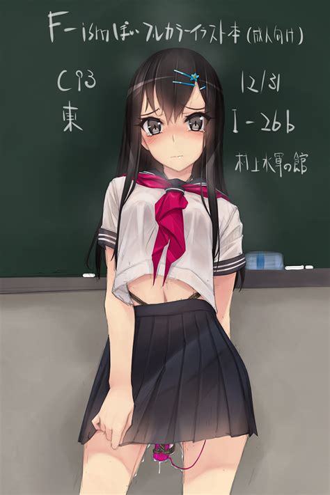 Murakami Suigun Original Highres 1girl Black Hair Black Skirt