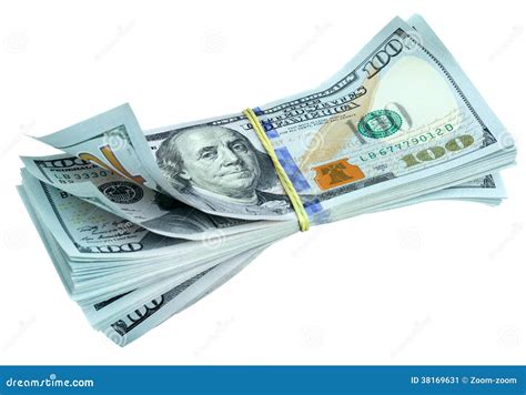 Bundle Of New Dollar Bills Stock Image Image Of Banking 38169631