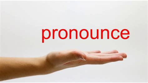 How To Pronounce Pronounce American English Youtube