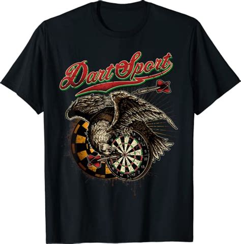 T Shirt Für Dart Spieler Dart Sport Adler Bullseye Pfeil Amazonde
