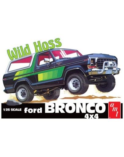 Amt 125 Scale Model Kit 1304 1978 Ford Bronco Wild Hoss