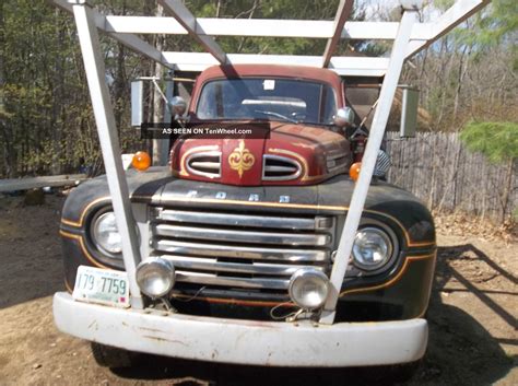 1950 Ford F8 X Fire Truck Flatbed
