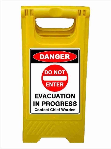 danger evacuation in progress aframe buy now discount safety signs australia