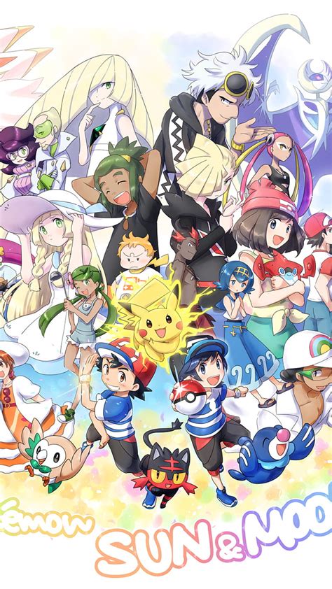 Anime Pokémon Rotomdex Pokémon Lillie Pokemon Lana Pokémon Mallow Pokémon Hd