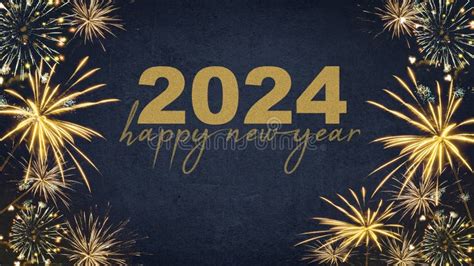 Happy New Year 2024 Festive Silvester New Year`s Eve Party Background