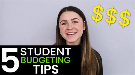 5 Student Budgeting Tips Youtube